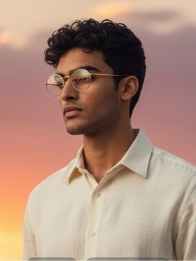 Porsche Design by Carrera Round Eyeglasses – Made in Austria – Model 5658